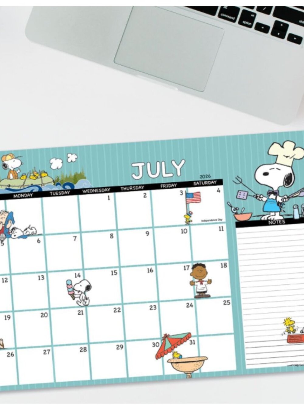 2026-2027 PEANUTS Desk Calendar Pad